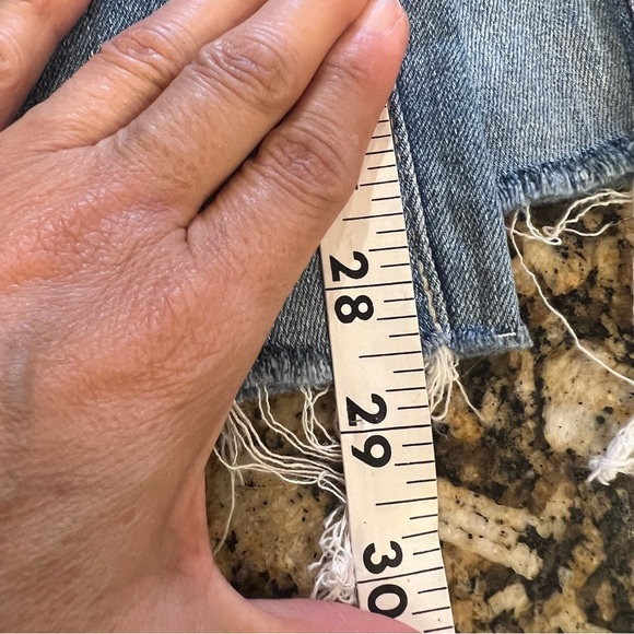 Adriano Goldschmied The Farrah Skinny Ankle Light Wash Raw Hem Jeans Size 32 - Picture 8 of 10